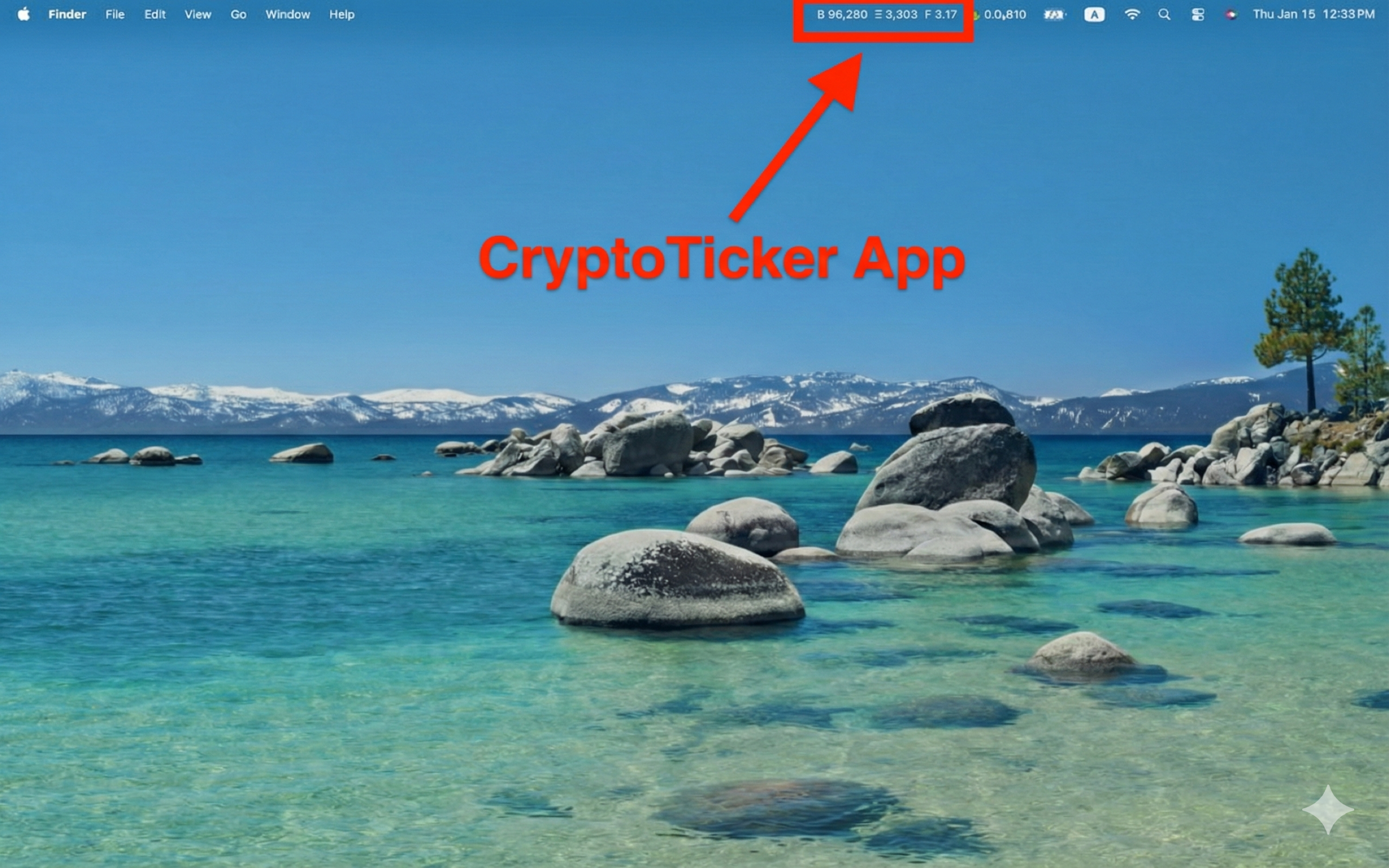 Always visible in your menu bar